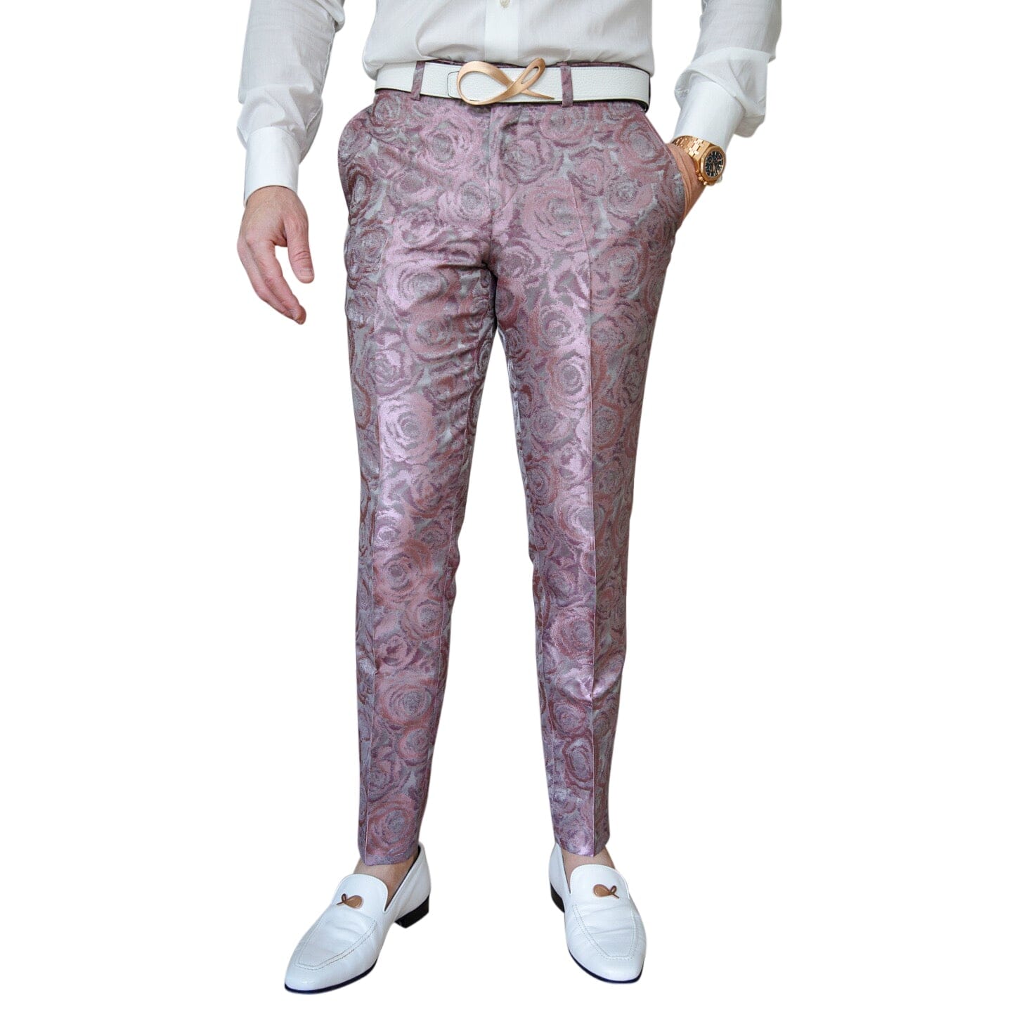 Ice Mauve Rosa Tuxedo Trousers @ The Vault-3