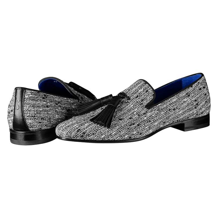Tweed Legare Tassel Loafer-4