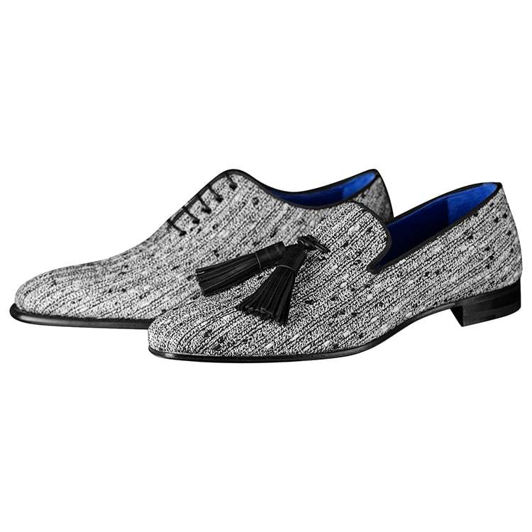 Tweed Legare Tassel Loafer-8