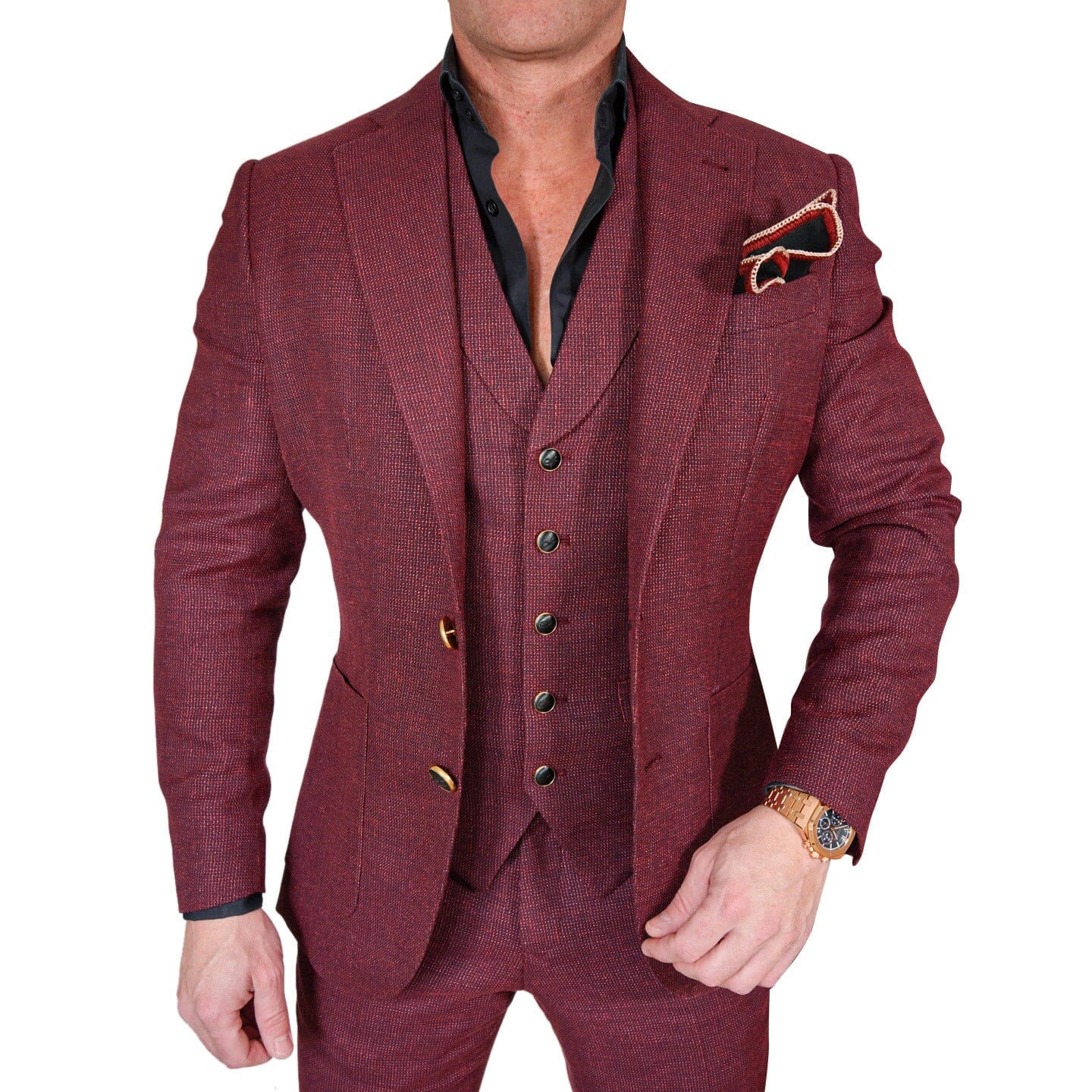 Midnight Marrone Tweed Jacket-3