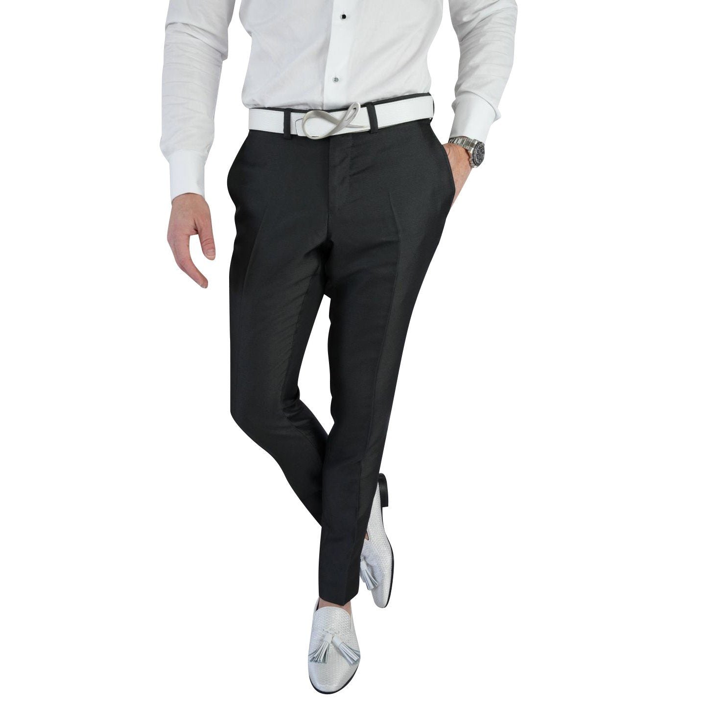 Charcoal Evento Trousers @ The Vault