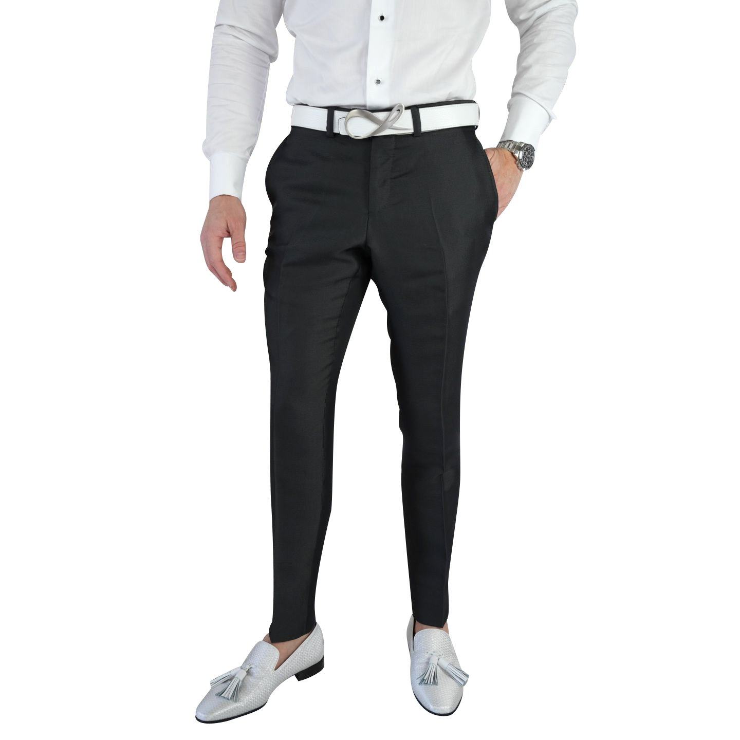 Charcoal Evento Trousers @ The Vault-3