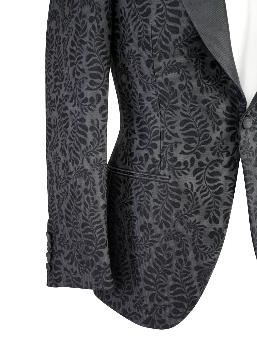 Charcoal Damascata Dinner Jacket-7