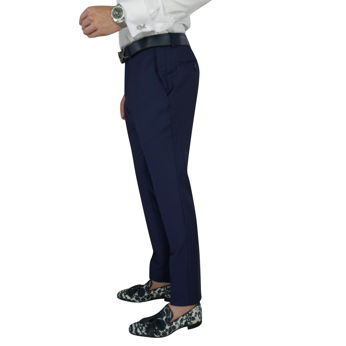 Navy Blue Evento Trousers @ The Vault-4