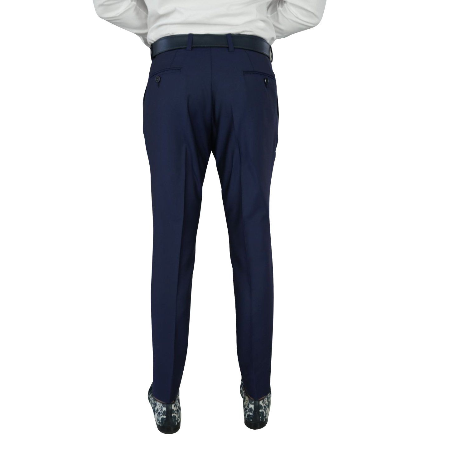Navy Blue Evento Trousers @ The Vault-5