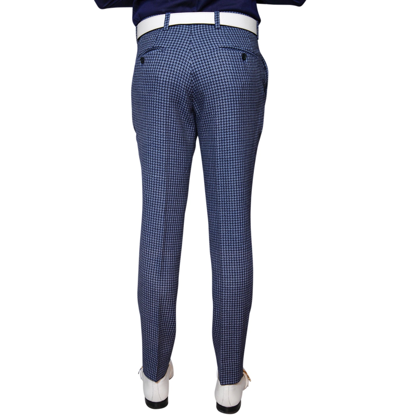 Powder Mica Blu Boucle Trousers @ The Vault-5