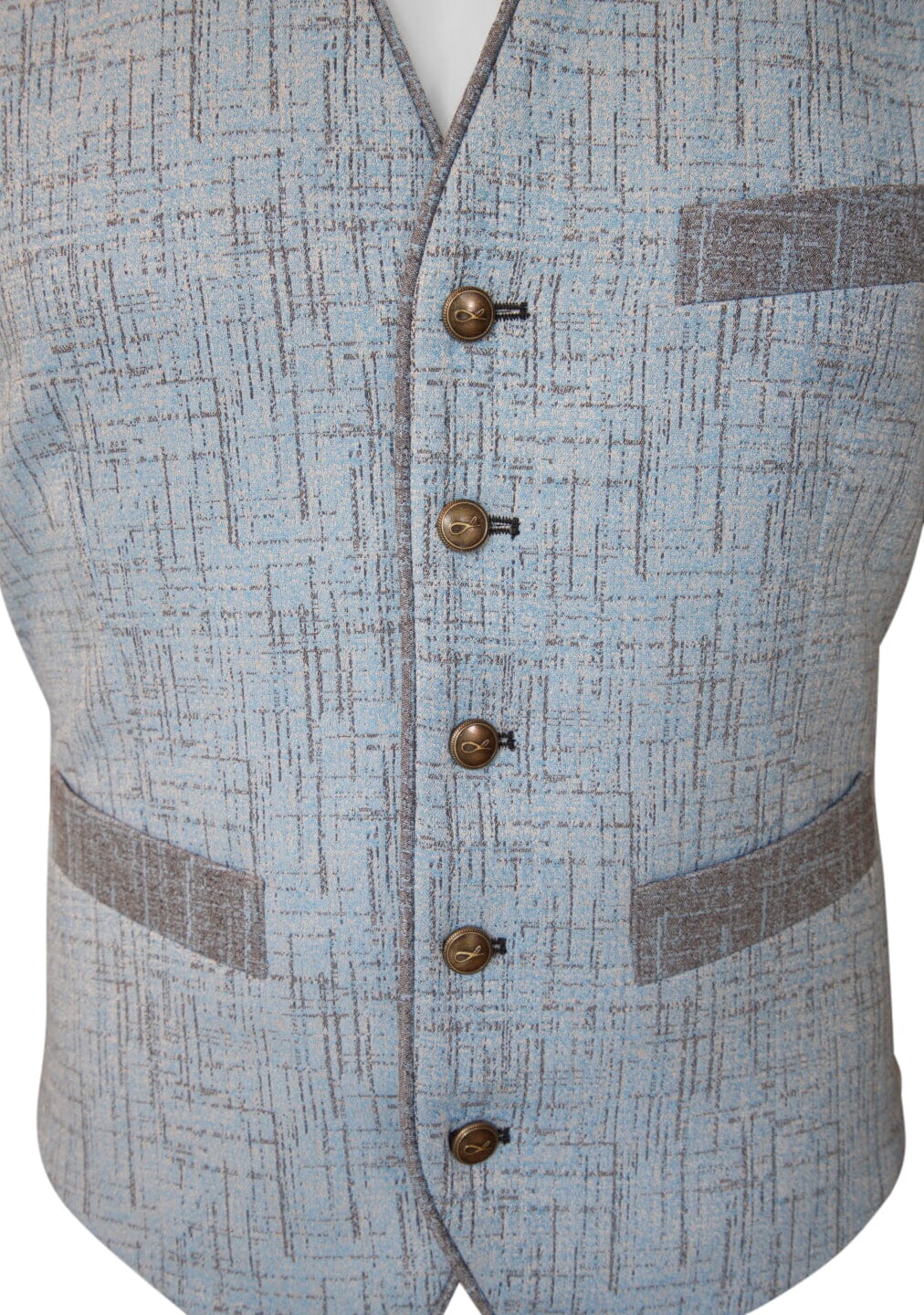 Azzurro Titanium Naked Ciottoli Waistcoat @ The Vault-4