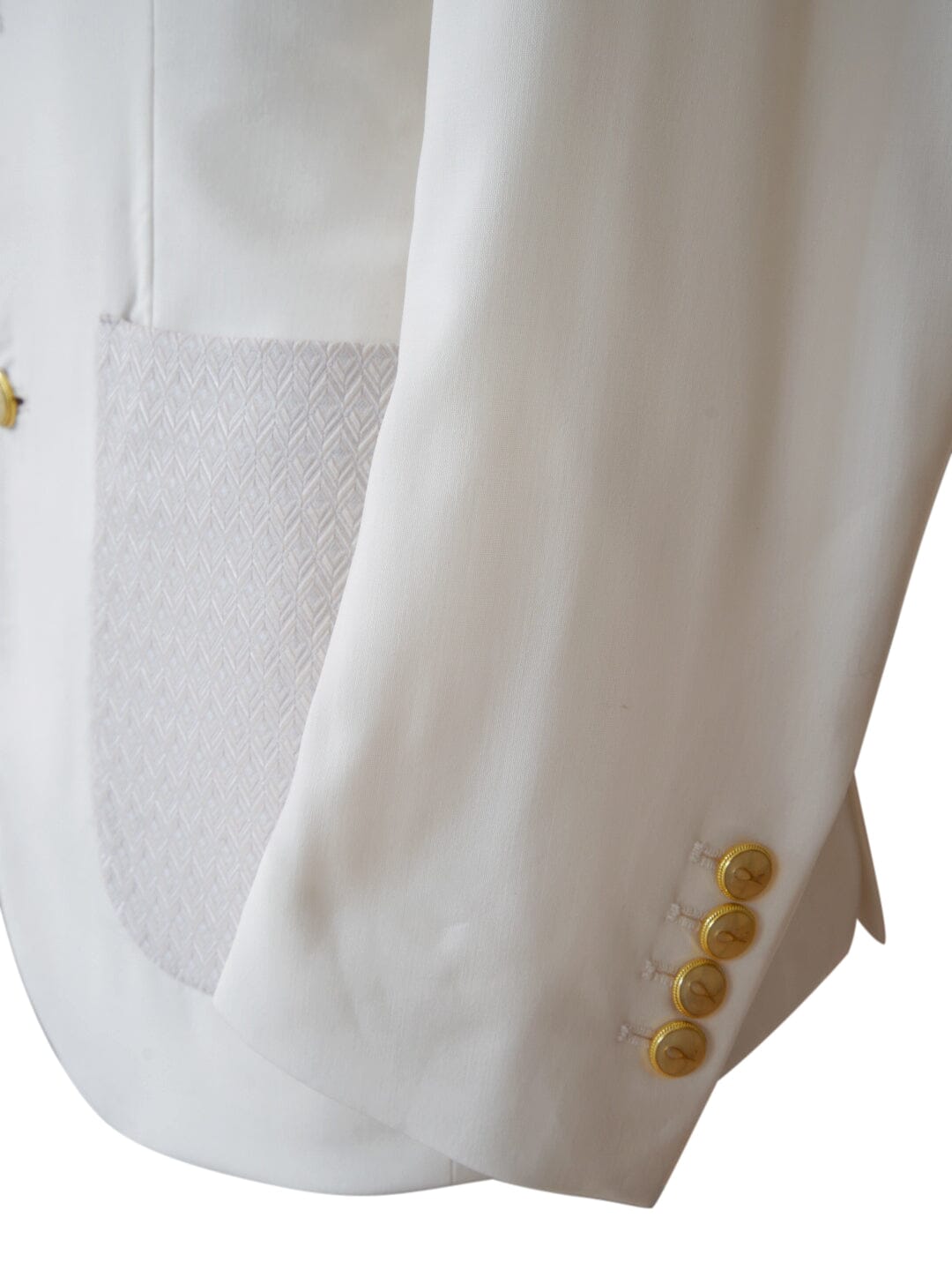 Ivory Latte Herringbone Hampton Jacket-6