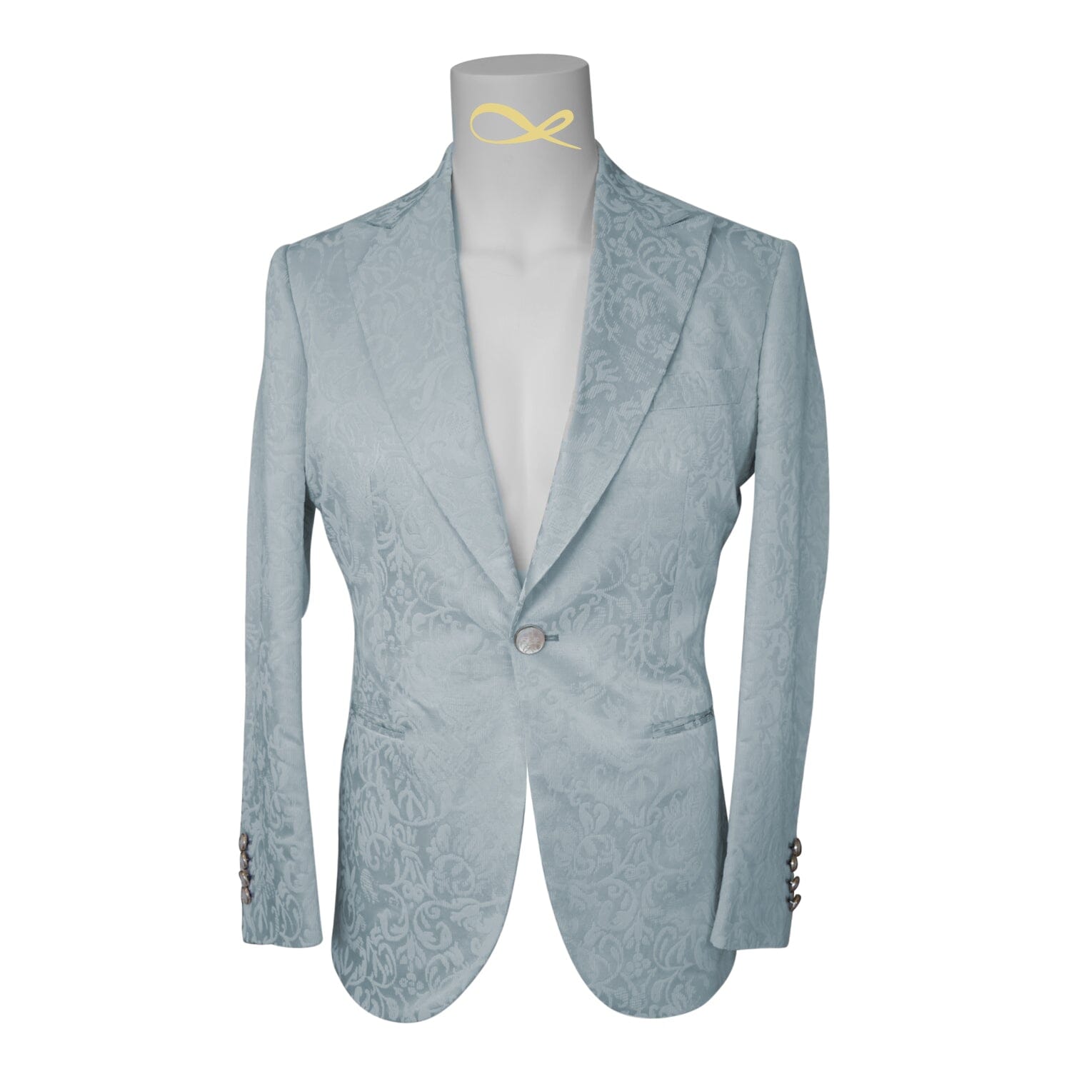Blu Ghiaccio Paisley Bold Jacket-4