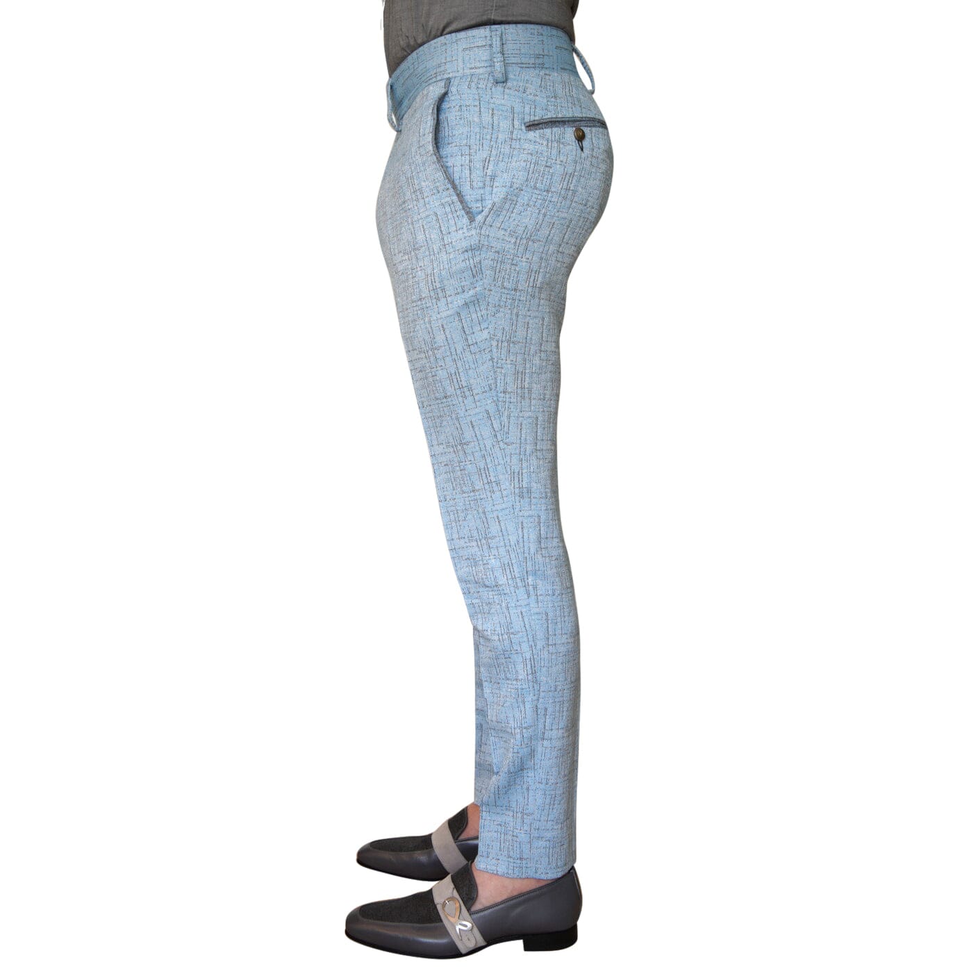 Azzurro Titanium Trousers-3