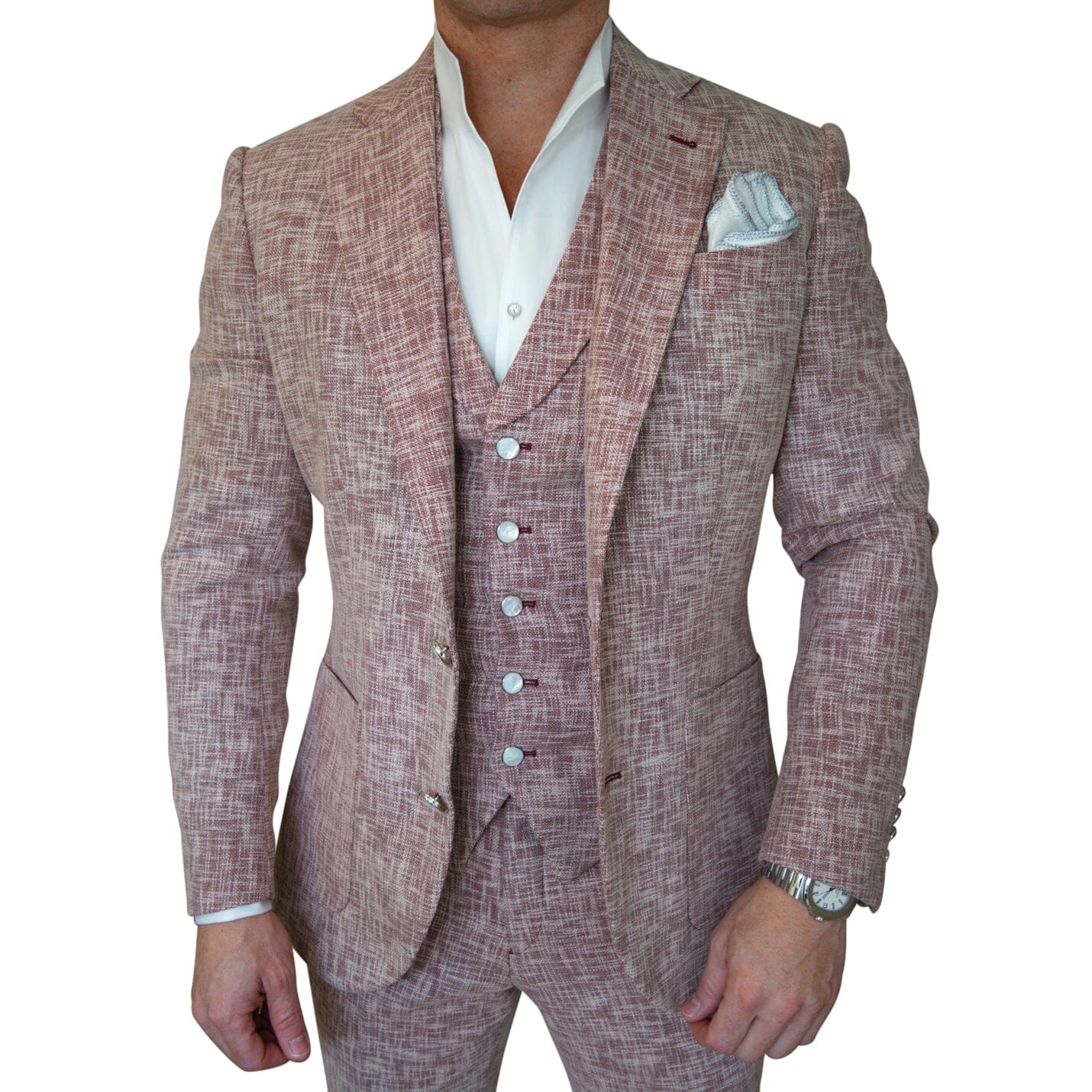 Faded Alizarin Tweed Jacket-3
