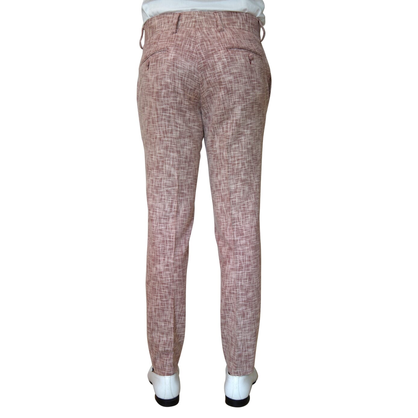 Faded Alizarin Lino Tweed Trousers @ The Vault-4
