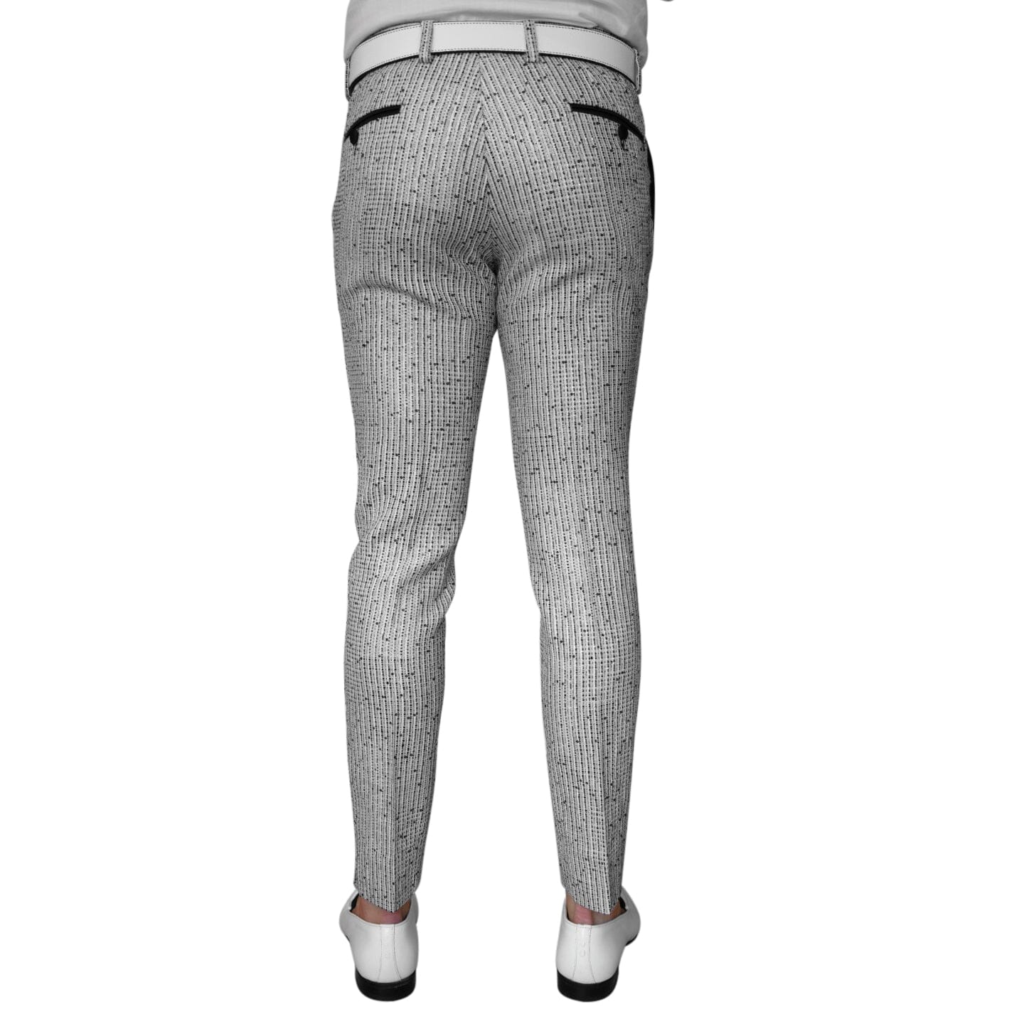 Nero Tweed Paillette Trousers @ The Vault-4