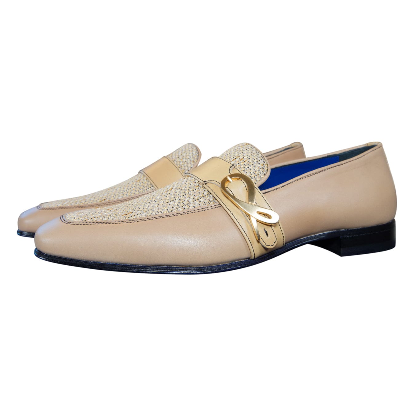 Tan Cestino Monk Yellow Gold Loafer-3