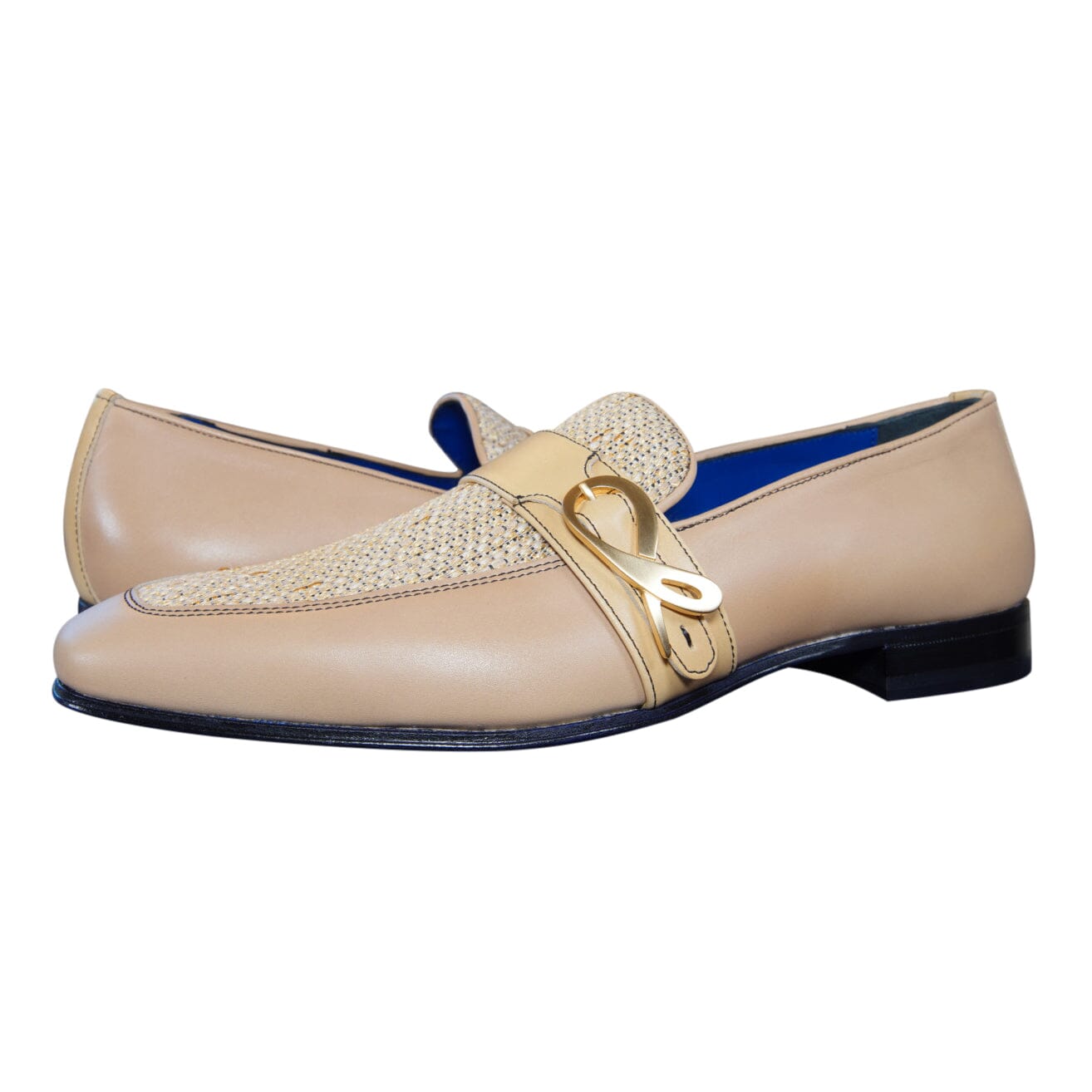 Tan Cestino Monk Yellow Gold Loafer-4