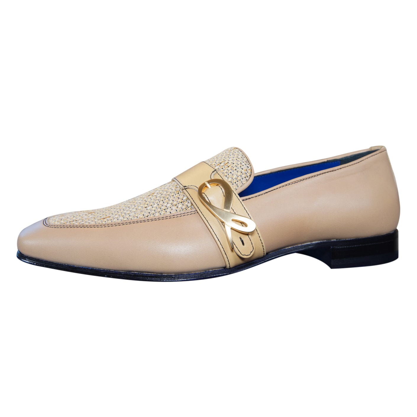 Tan Cestino Monk Yellow Gold Loafer-6