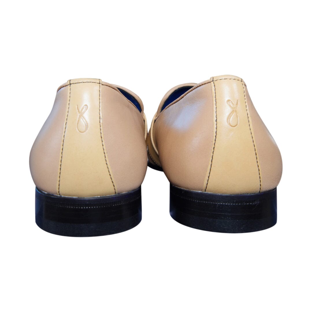 Tan Cestino Monk Rose Gold Loafer-8