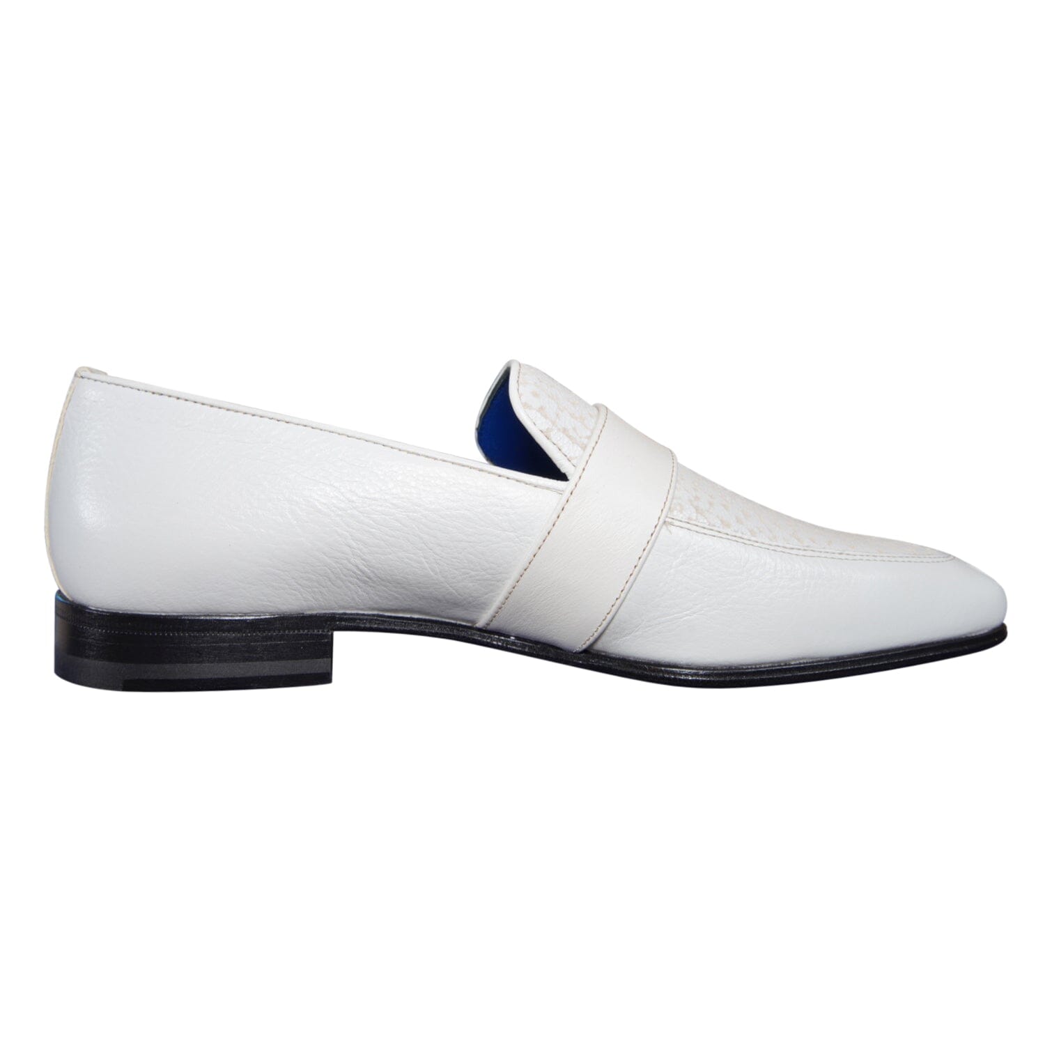 White Piega Monk Yellow Gold Loafer-6