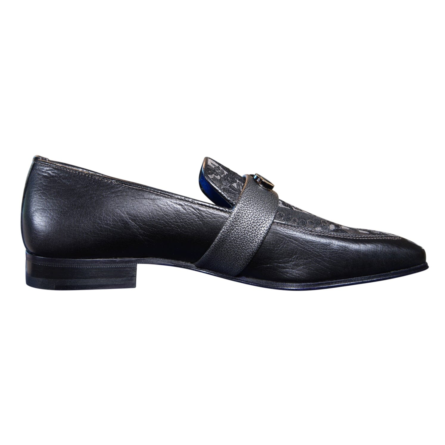 Nero Gunmetal Paisley Loafer-6
