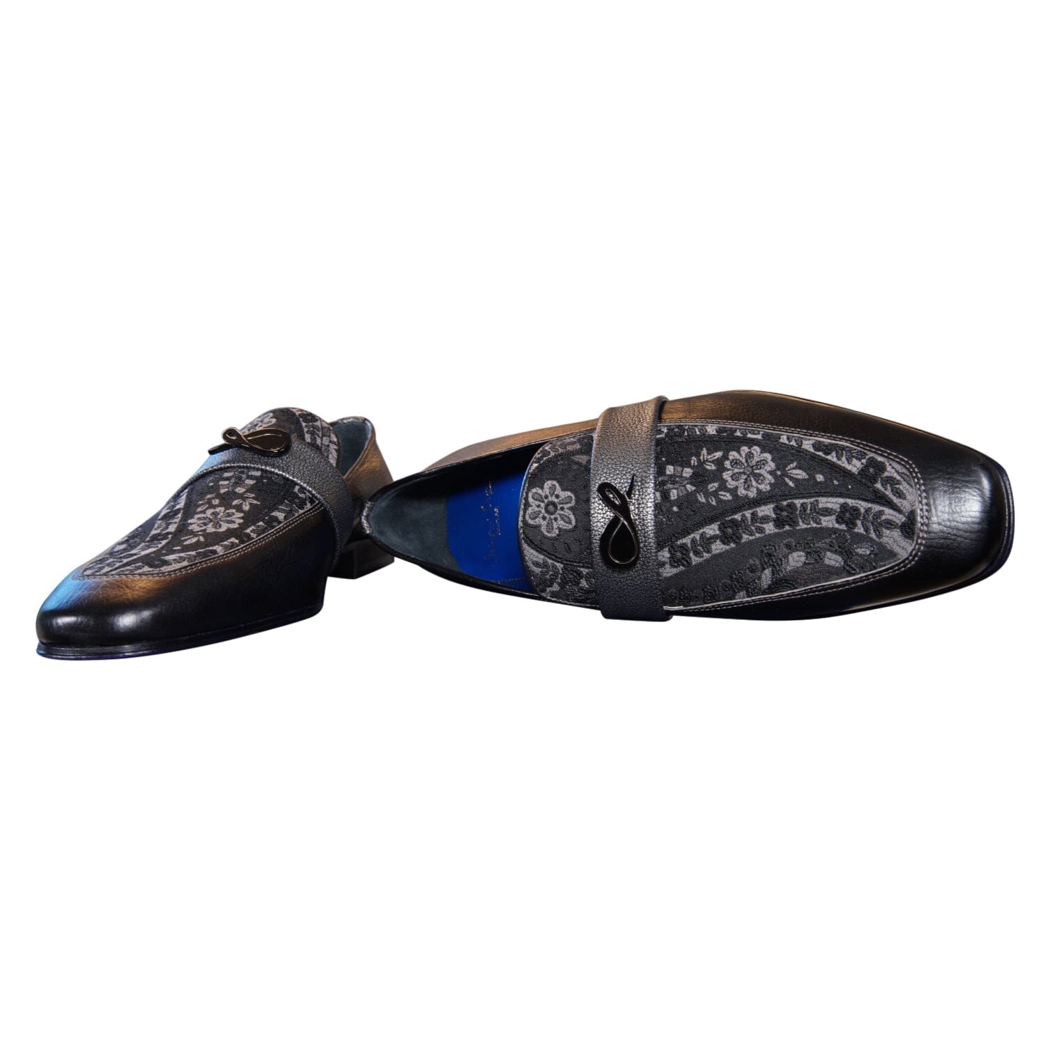 Nero Gunmetal Paisley Loafer-9