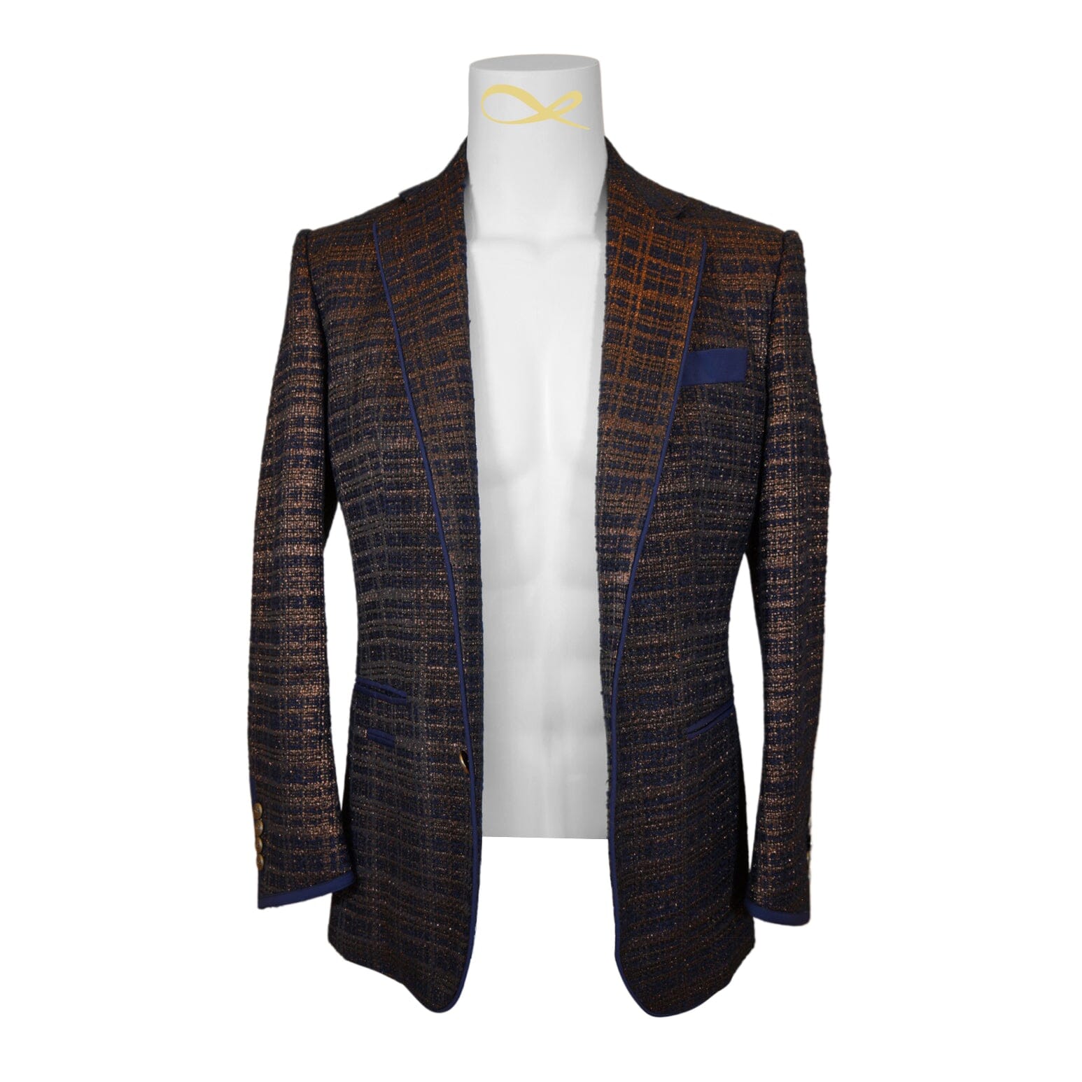 Midnight Bronze Boucle Jacket-5