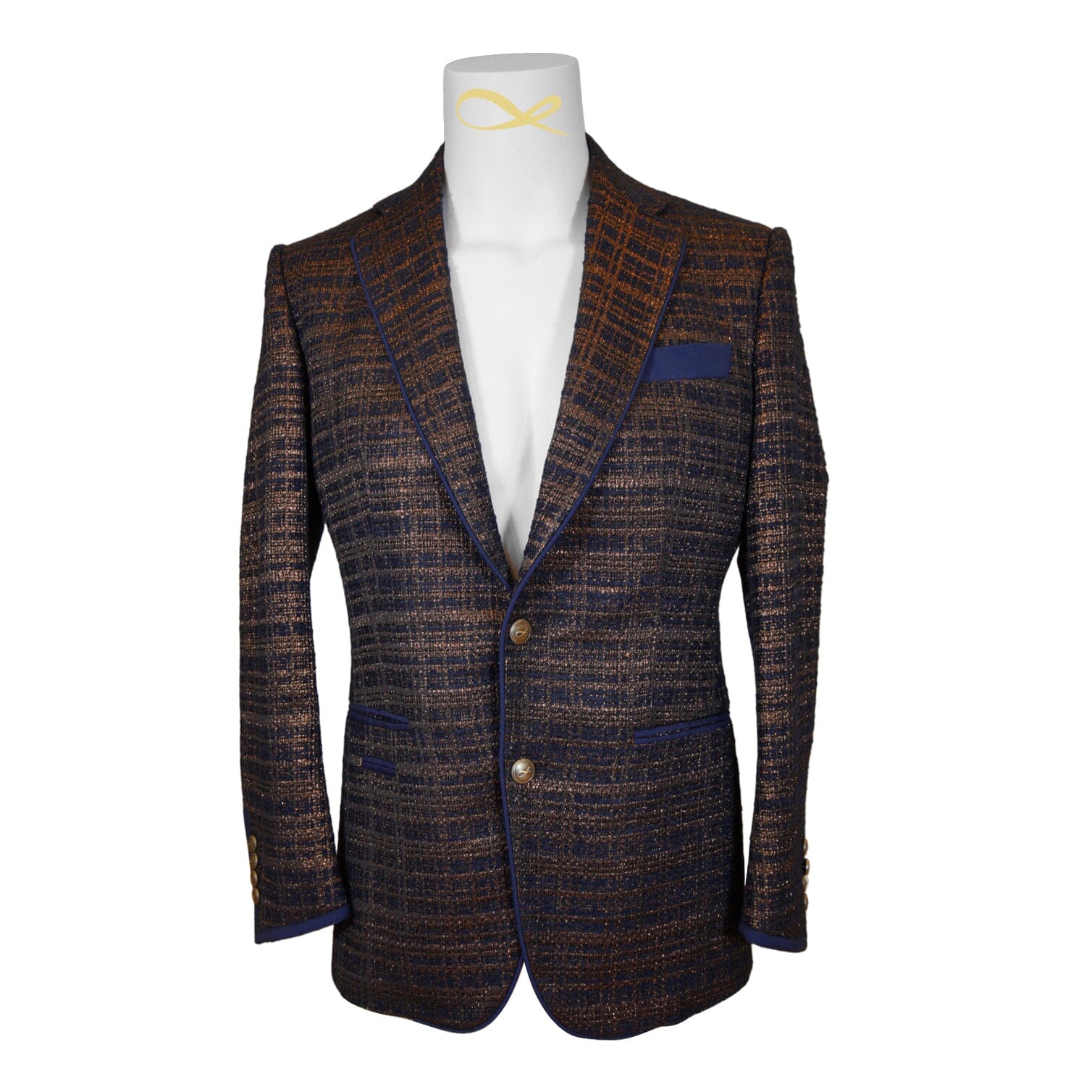 Midnight Bronze Boucle Jacket-4