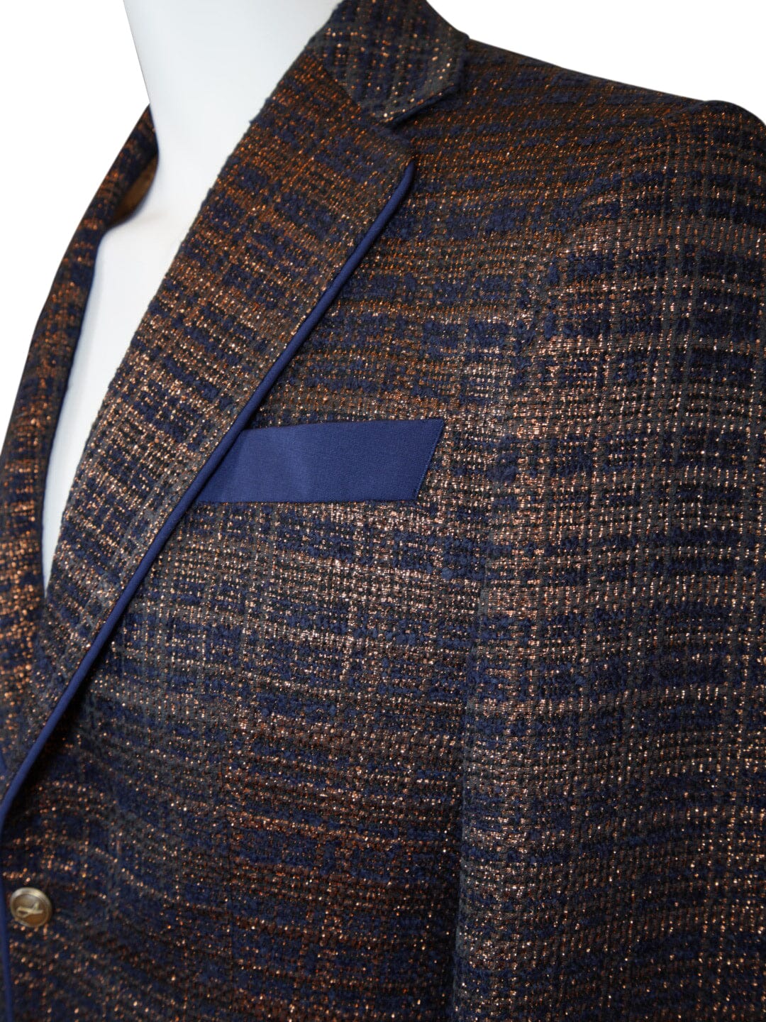 Midnight Bronze Boucle Jacket-6