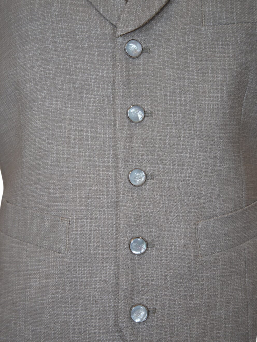 Avena Lino Tweed Ciottoli Waistcoat-4