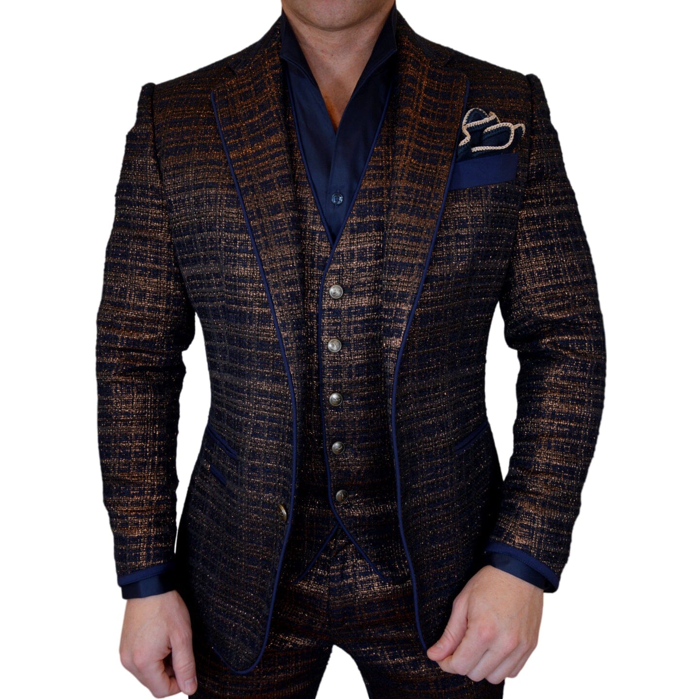 Midnight Bronze Boucle Jacket