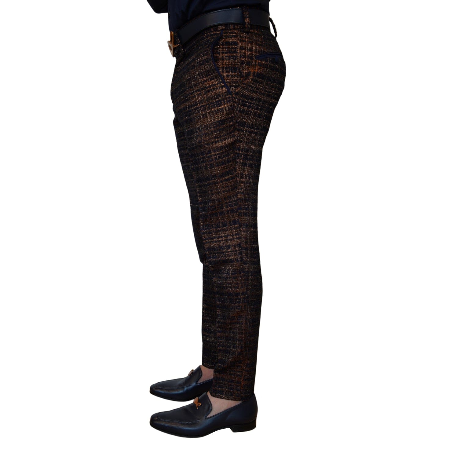 Midnight Bronze Boucle Trousers @ The Vault-3