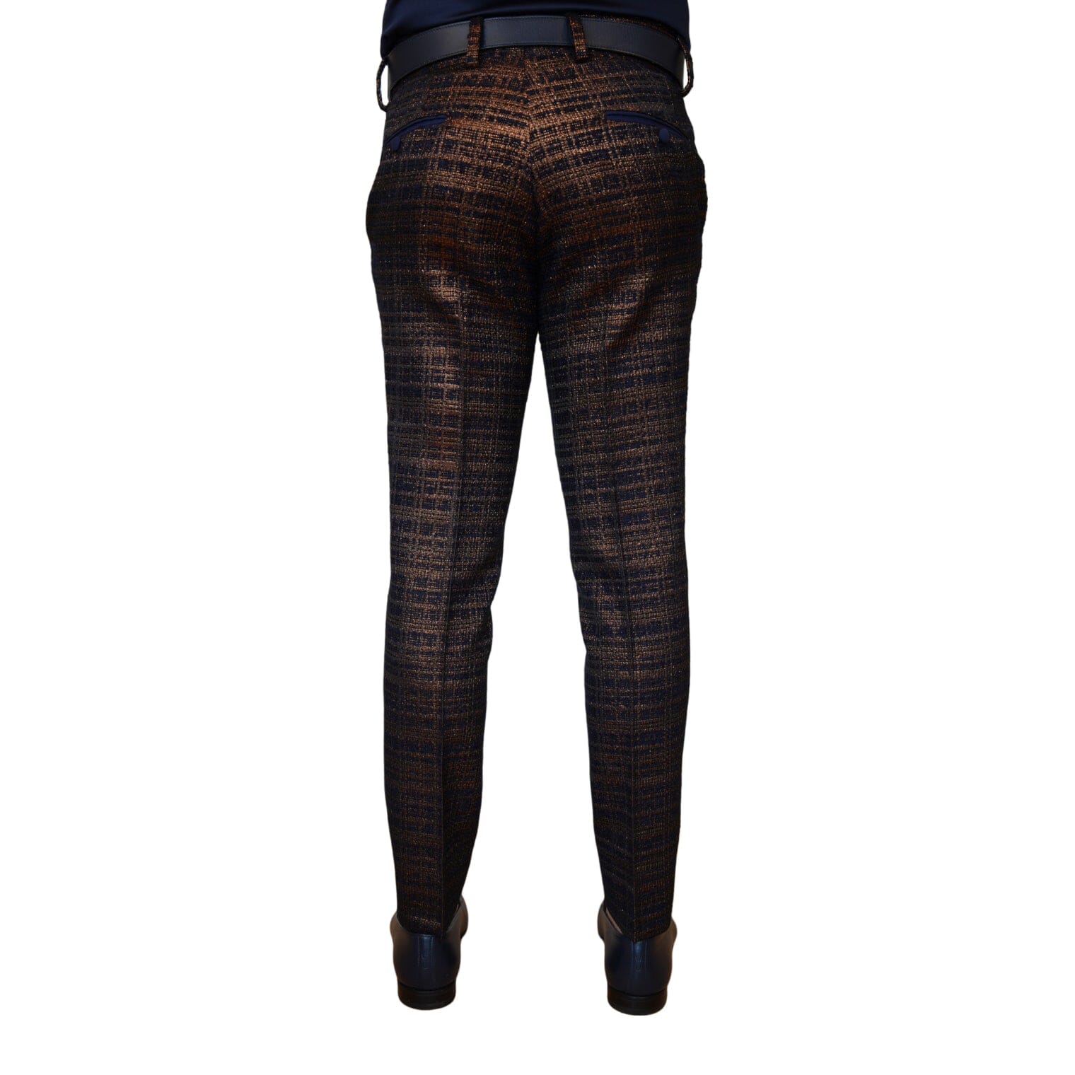Midnight Bronze Boucle Trousers-4