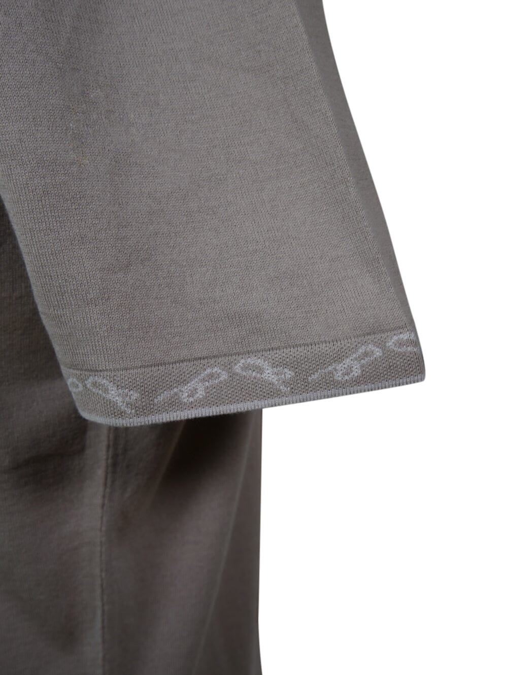Tortora Signature Logo Knit Contrast V Neck Polo-4