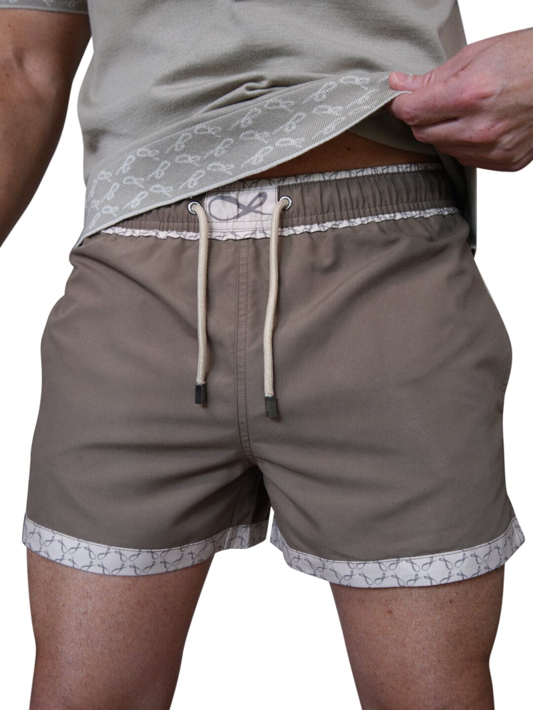 Caffe Signature Logo Euro Swim Trunks