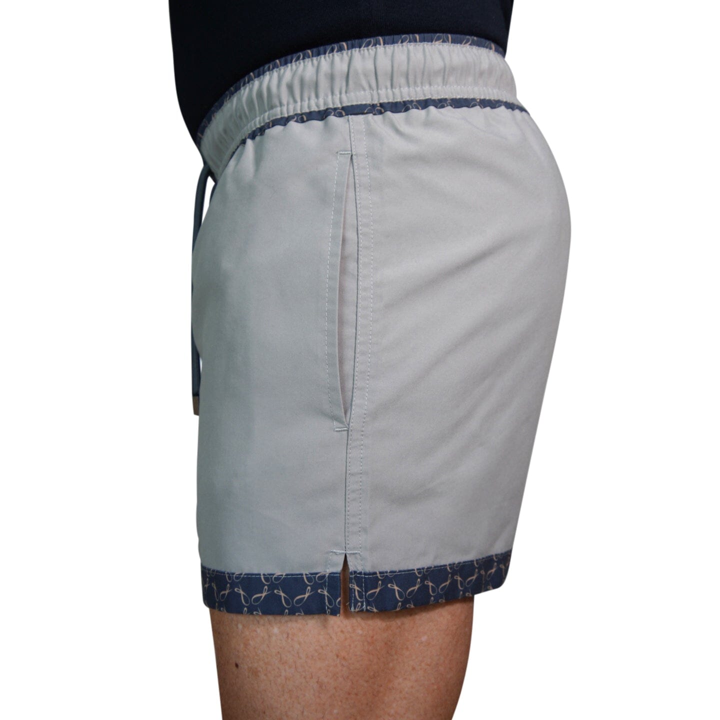 Grigio Signature Logo Euro Swim Trunks-9