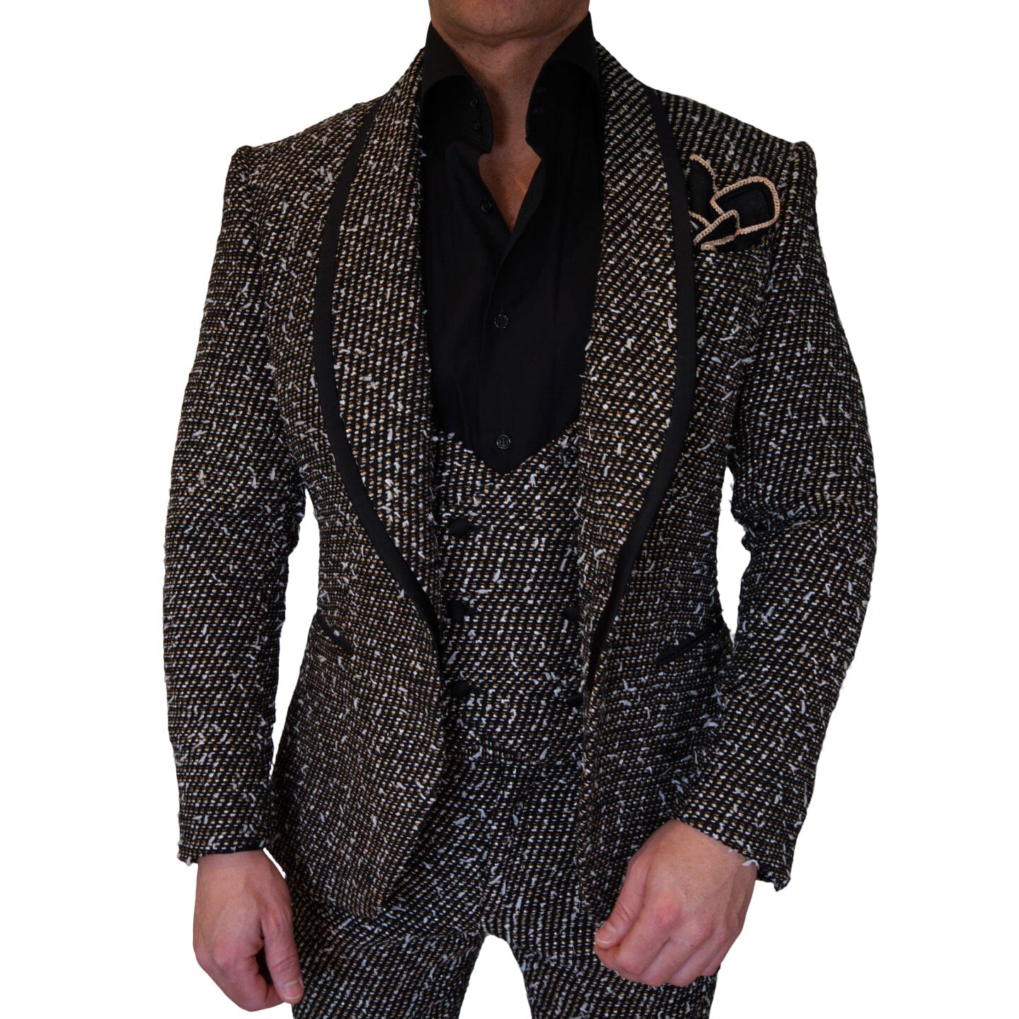 Tourmaline Boucle Smoking Jacket