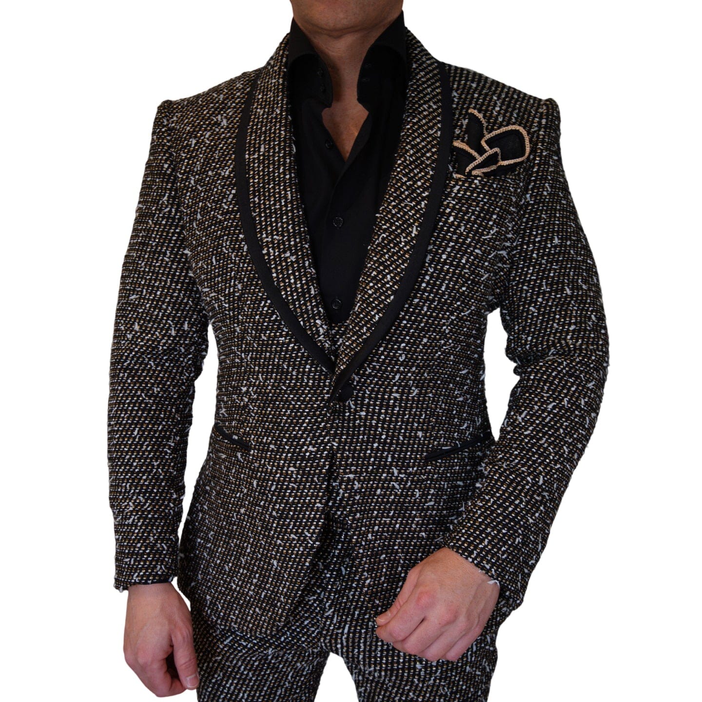 Tourmaline Boucle Smoking Jacket-3