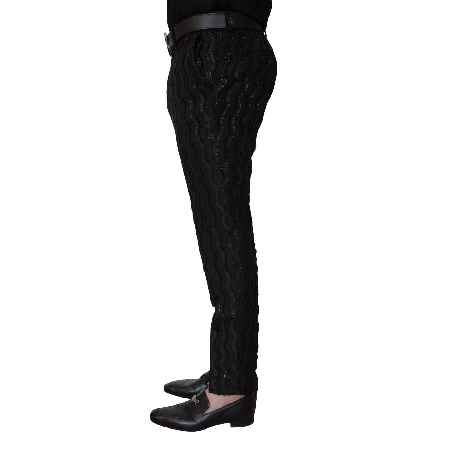 Rippled Inox Trousers-3