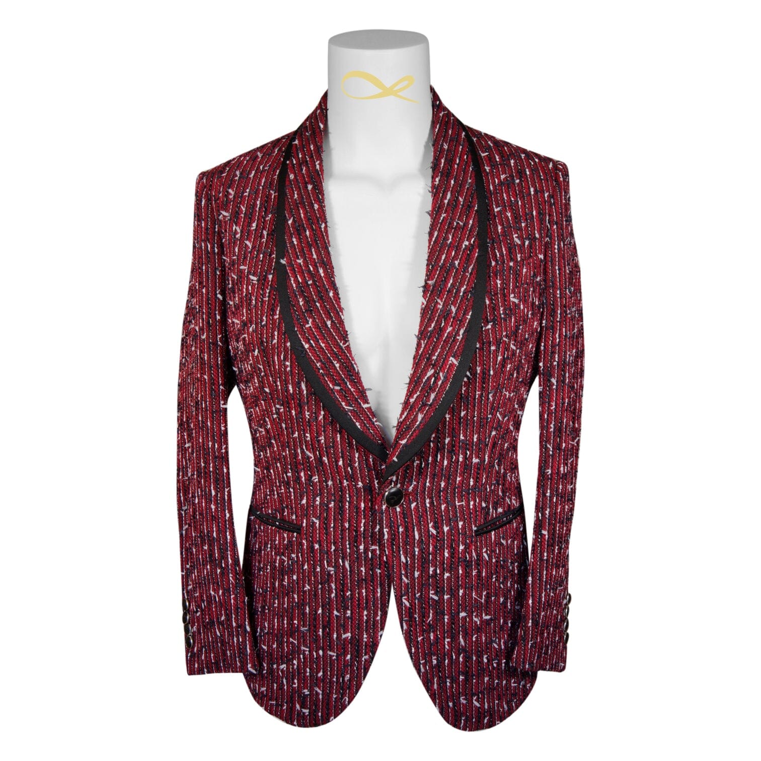 Ruby Boucle Smoking Jacket-3