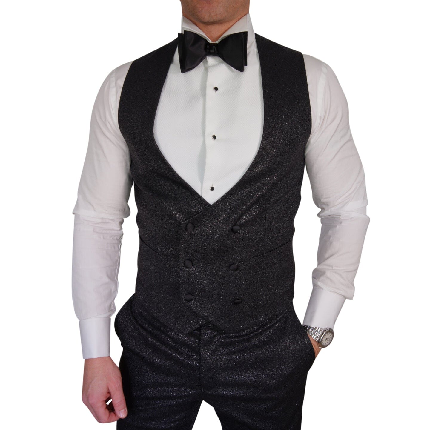 Onyx Lustro Naked Double Breasted Waistcoat
