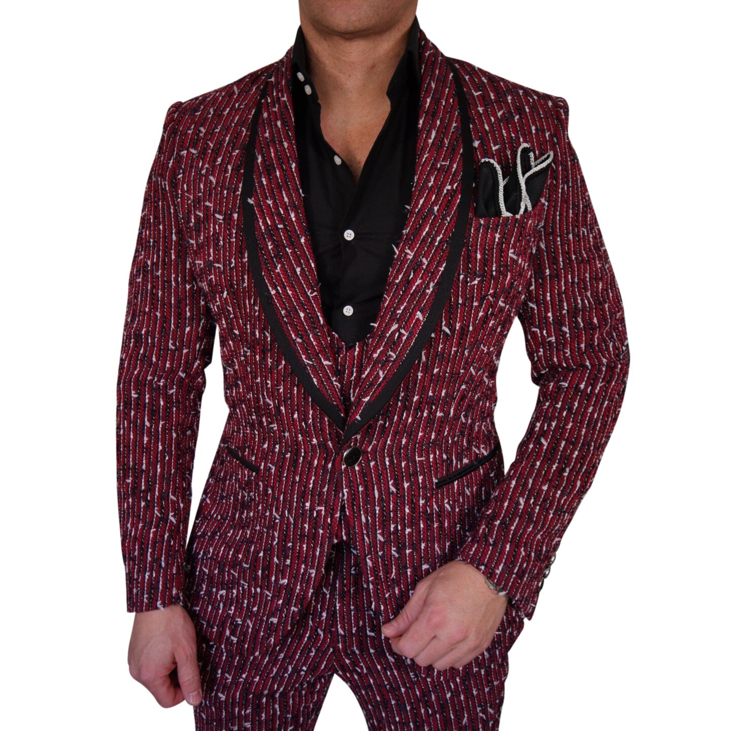 Ruby Boucle Smoking Jacket-4