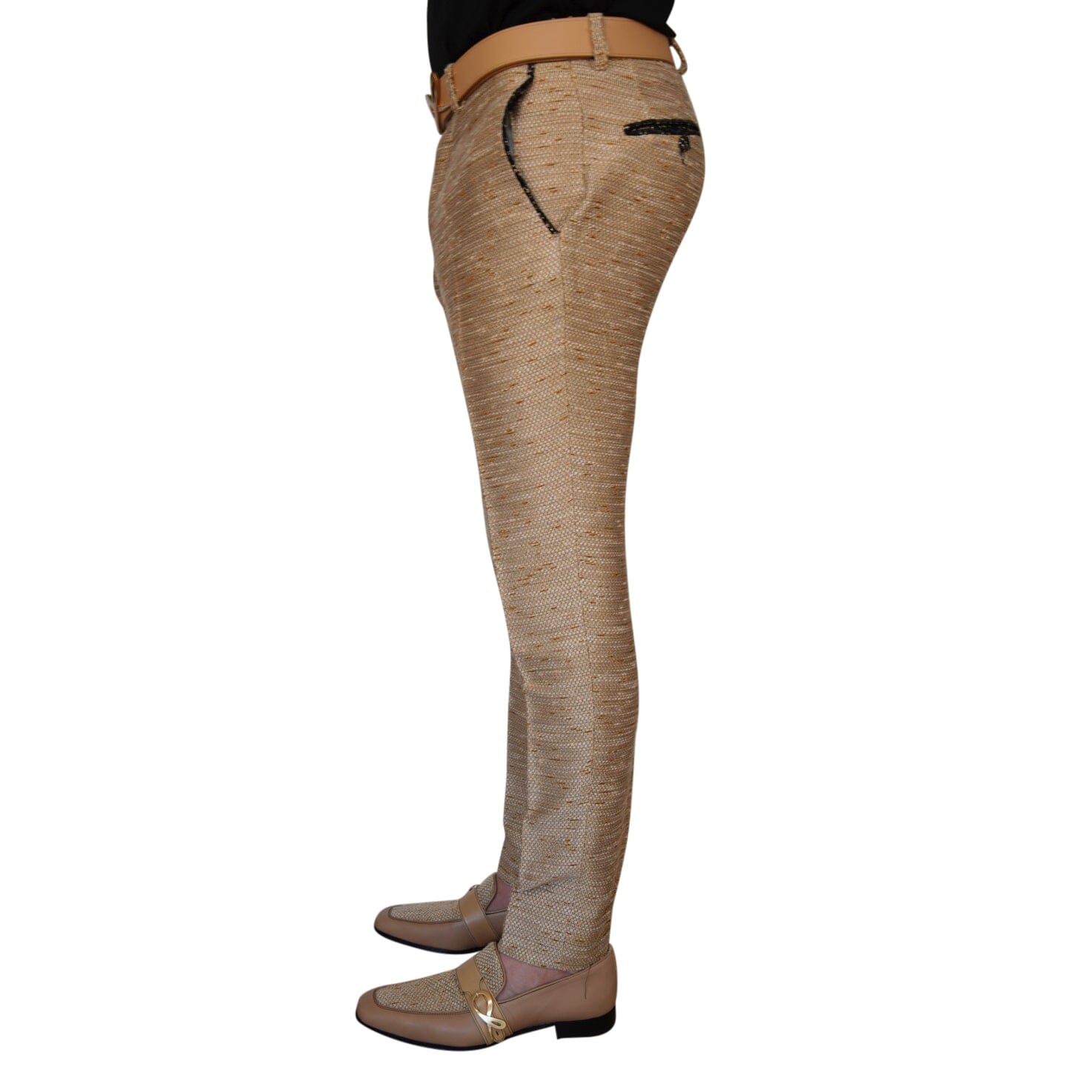 Tan Cestino Trousers-3