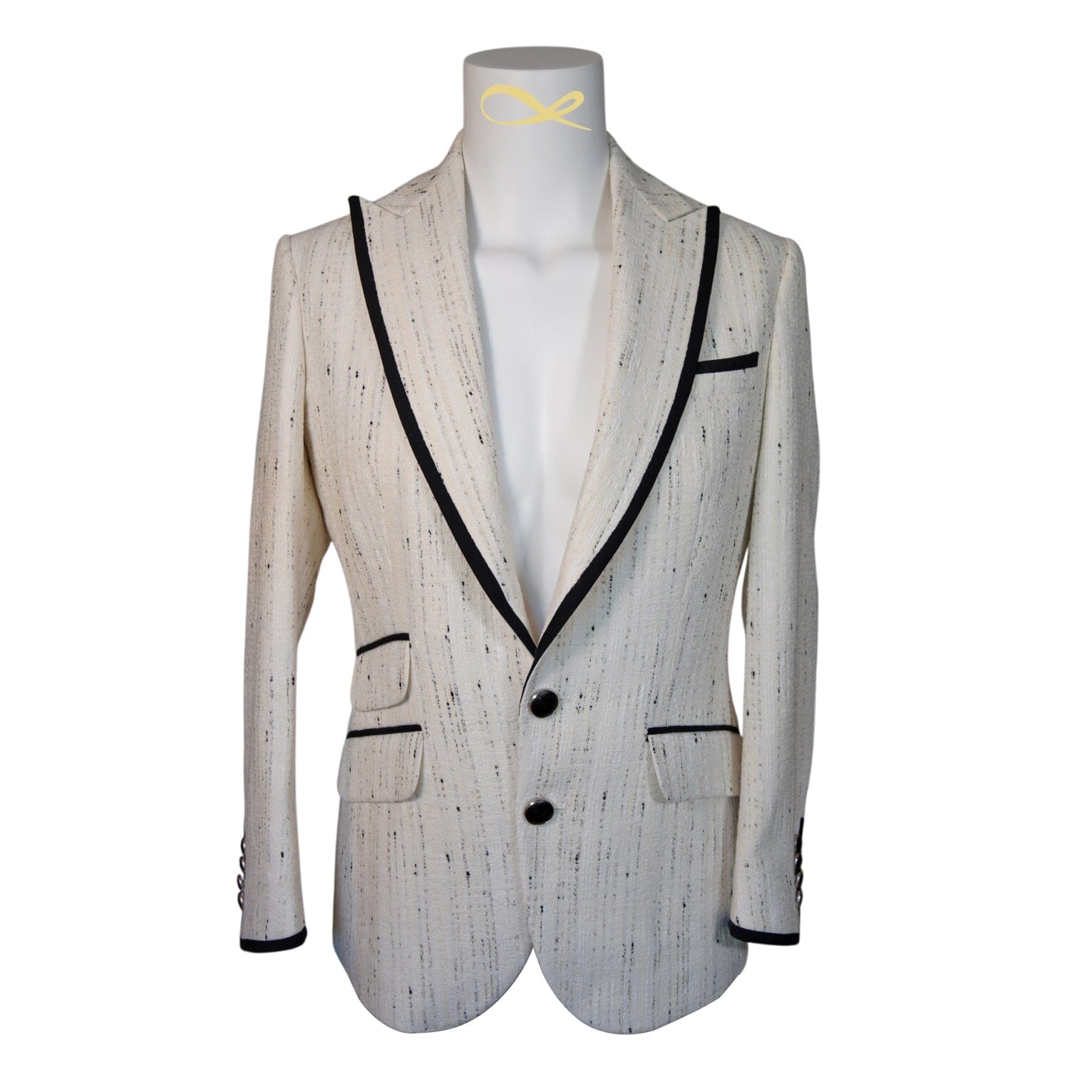 Vanilla Stracciatella Tweed Jacket-4