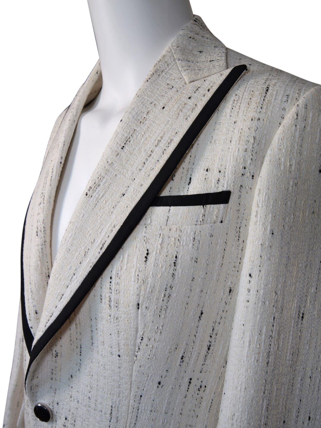 Vanilla Stracciatella Tweed Jacket-5