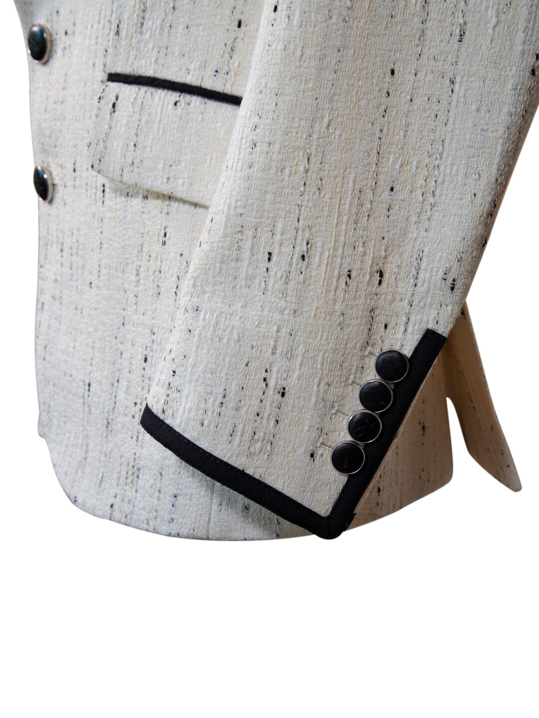 Vanilla Stracciatella Tweed Jacket-6