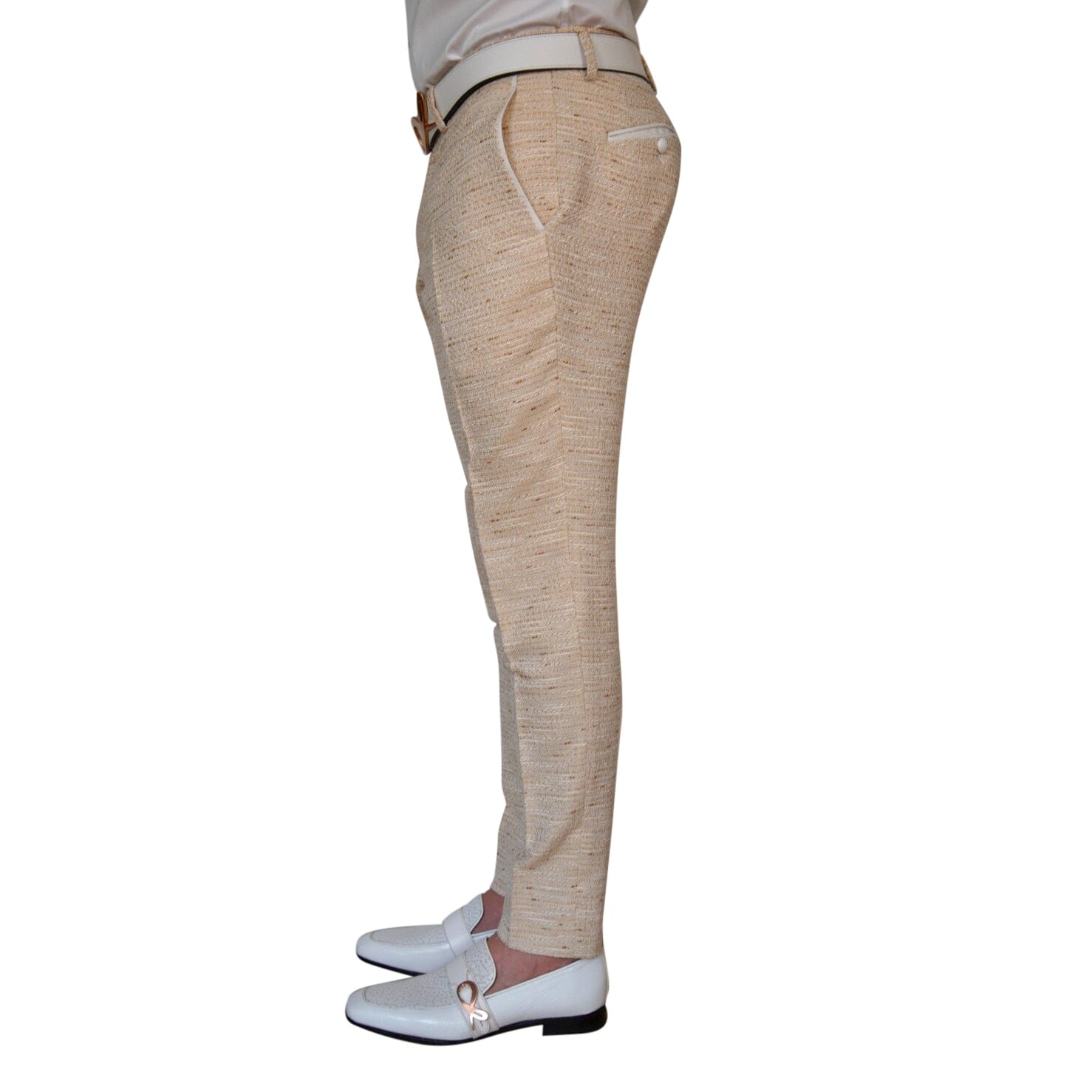 Golden Fieno Tweed Trousers-3