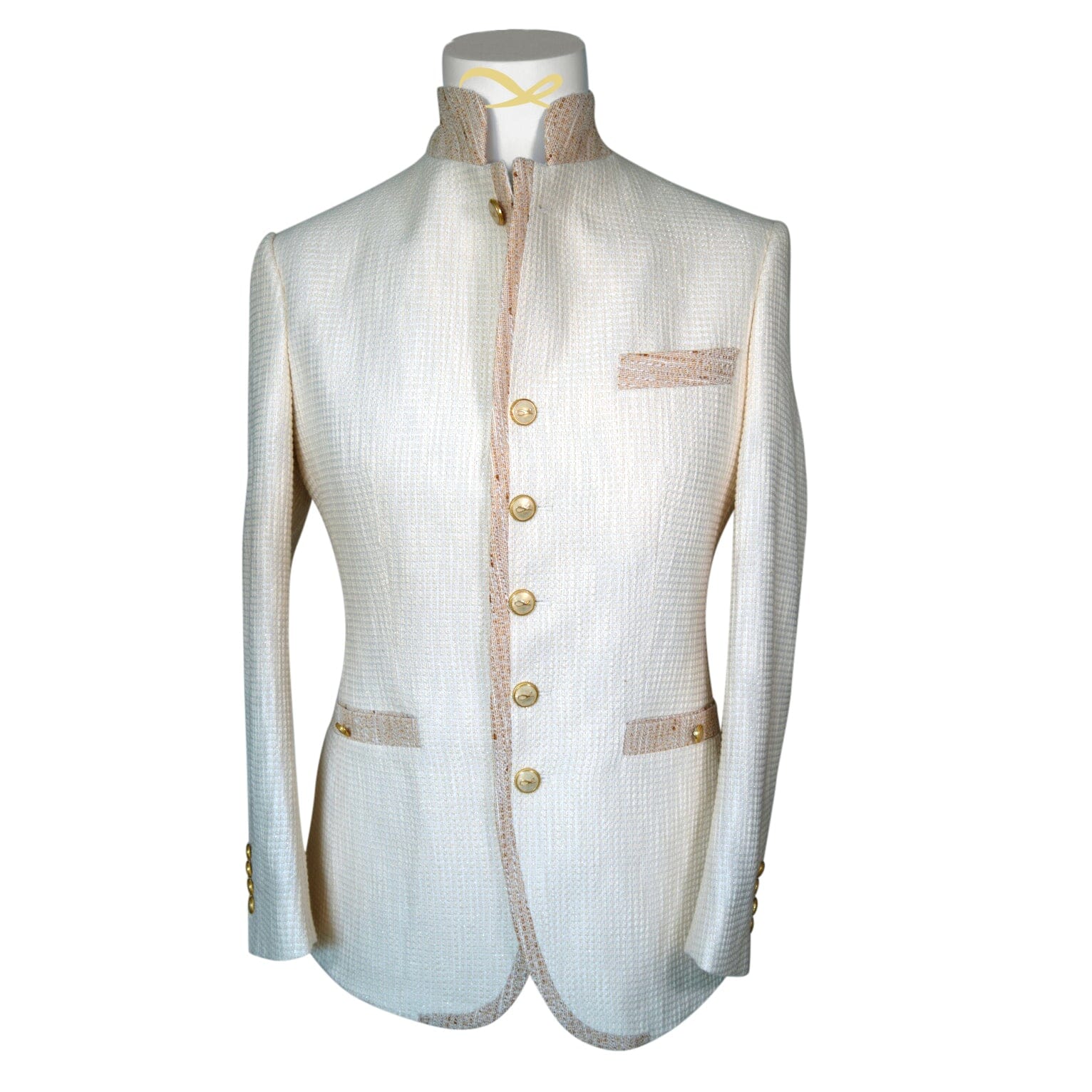 Elettro Waffle Tweed Mandani Jacket-5