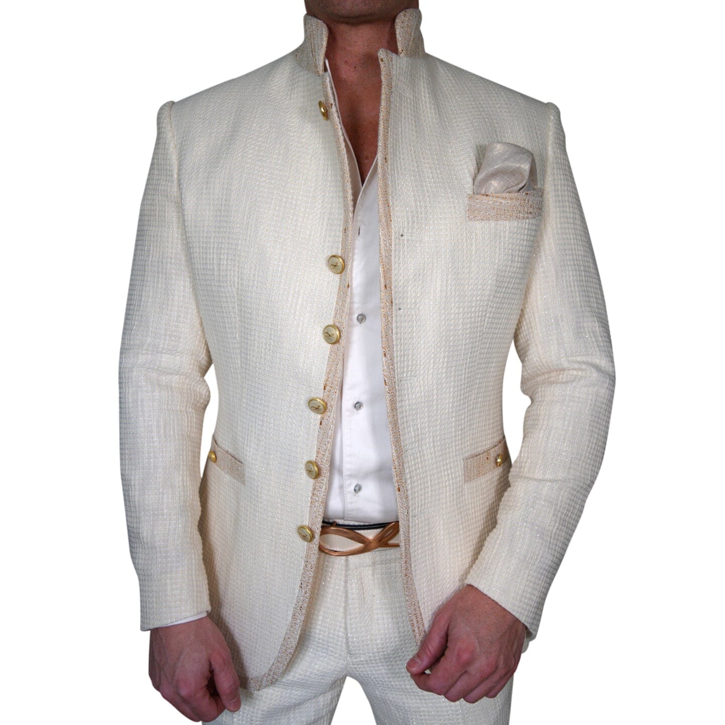 Elettro Waffle Tweed Mandani Jacket-3