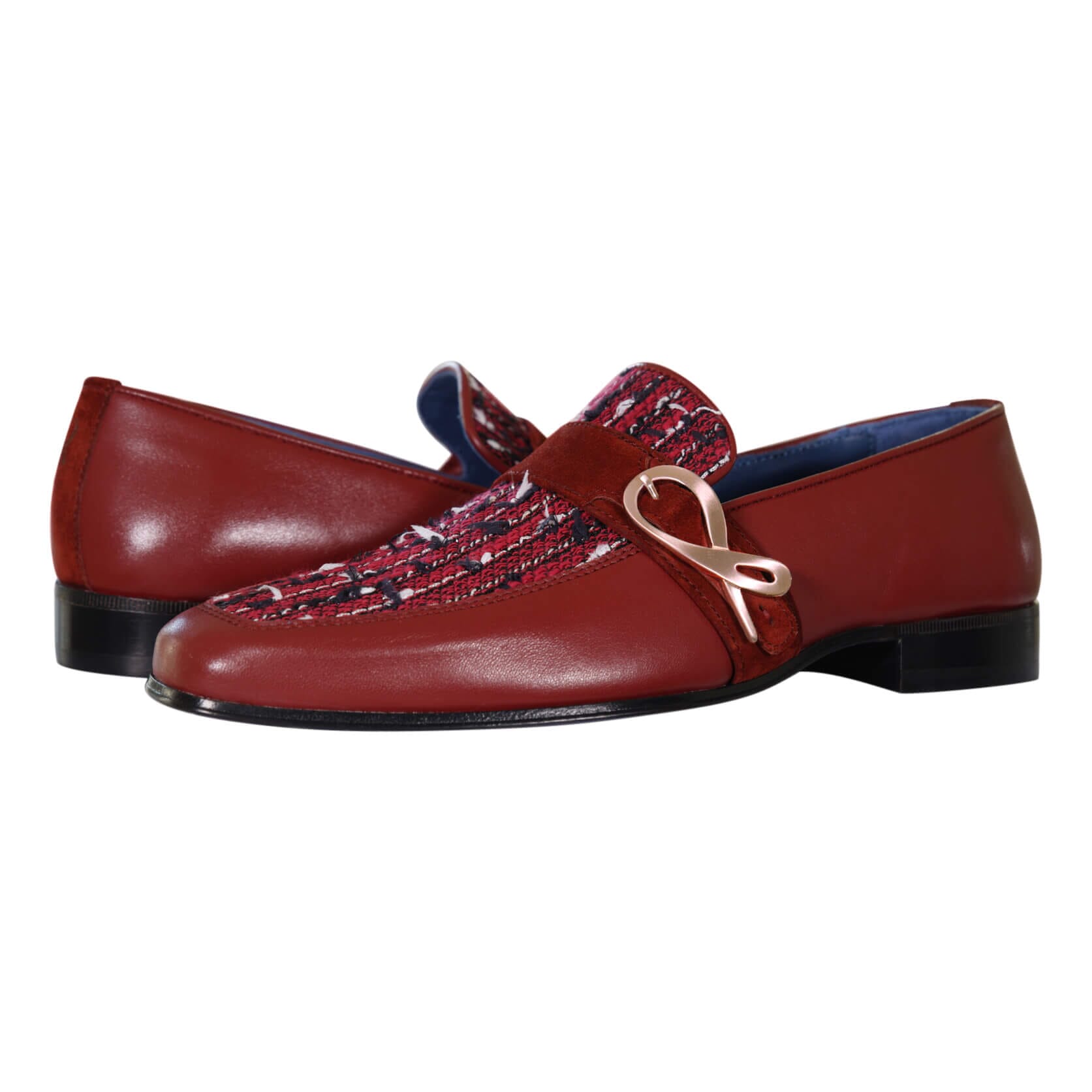 Ruby Boucle Rose Gold Monk Loafer-4