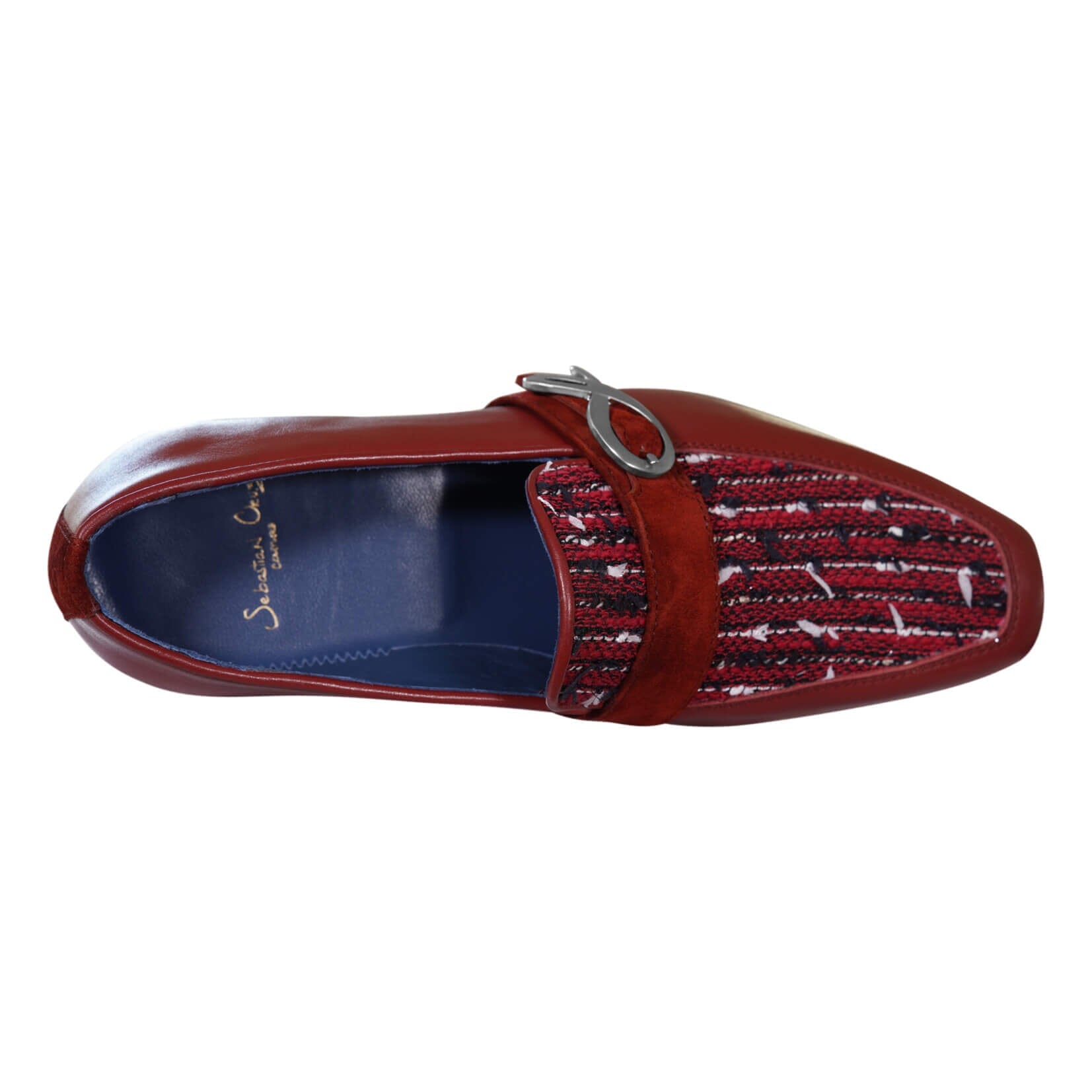 Ruby Boucle Silver Monk Loafer-6