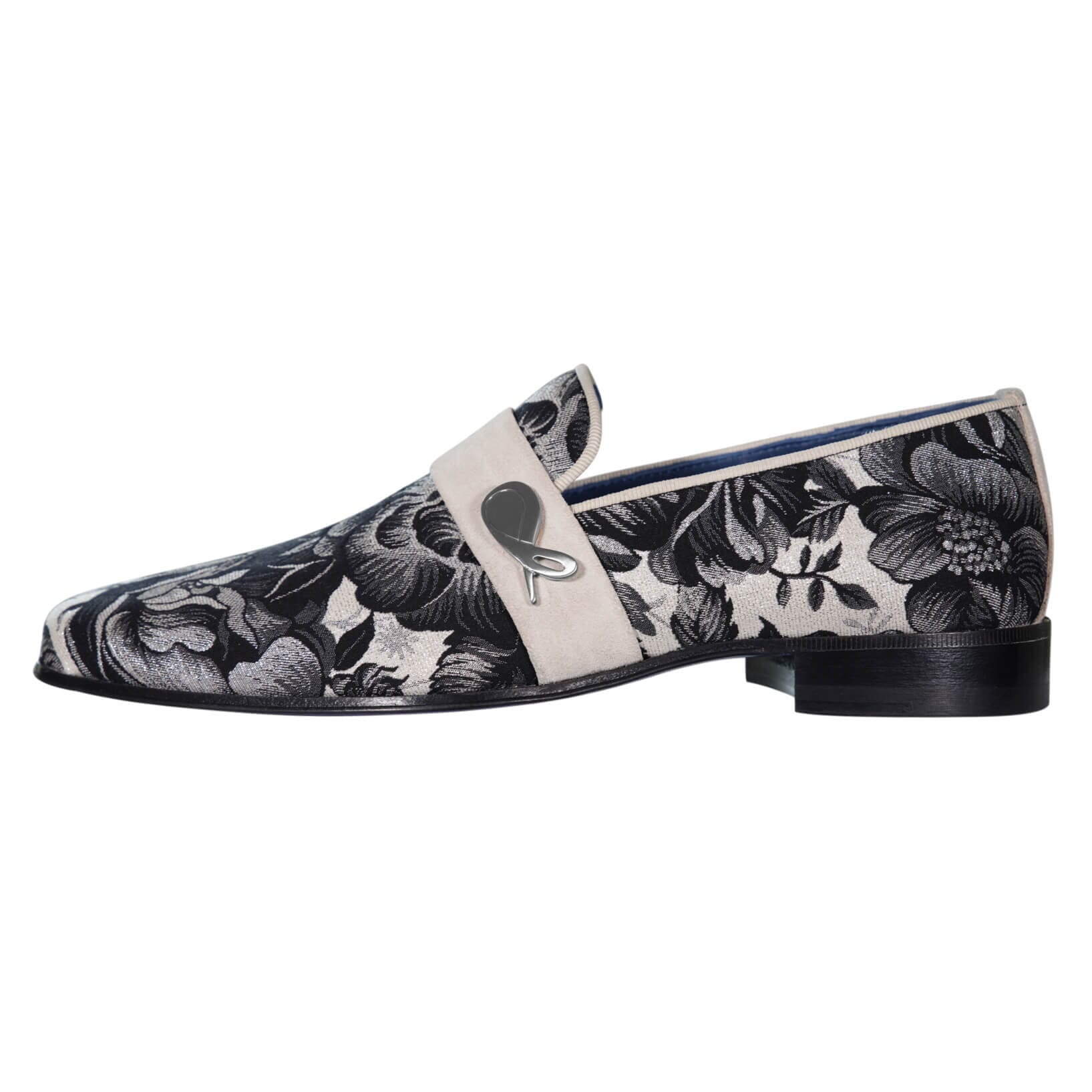 Bianco Rosa Silver Loafer-5
